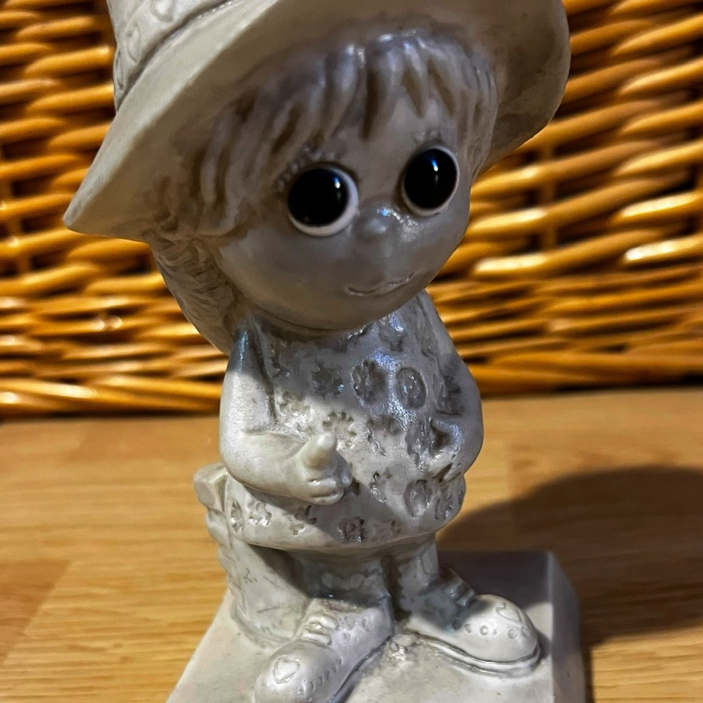 Vintage 70’s sculpture from collection. This one is “I Love You More Than Friday